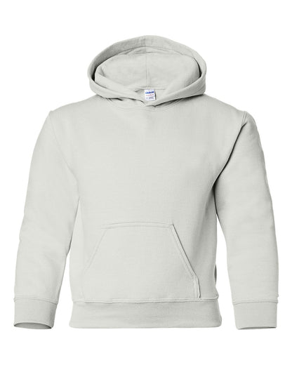 Gildan Youth Heavy Blend™ Hooded Sweatshirt 18500B #color_White