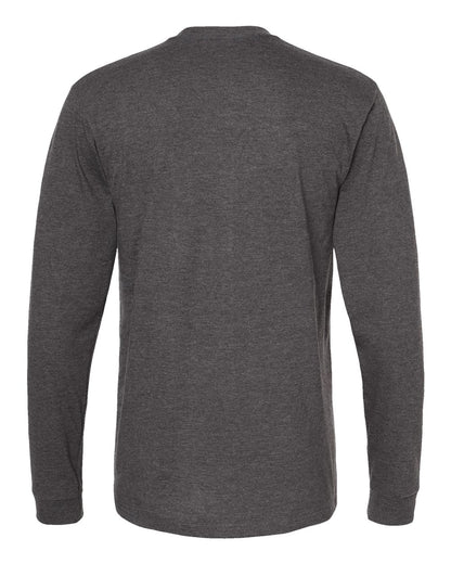 Tultex Heavyweight Jersey Long Sleeve T-Shirt 291 #color_Heather Charcoal