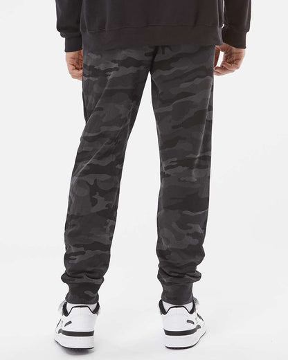 Independent Trading Co. Men's Midweight Fleece Sweatpants IND20PNT #colormdl_Black Camo