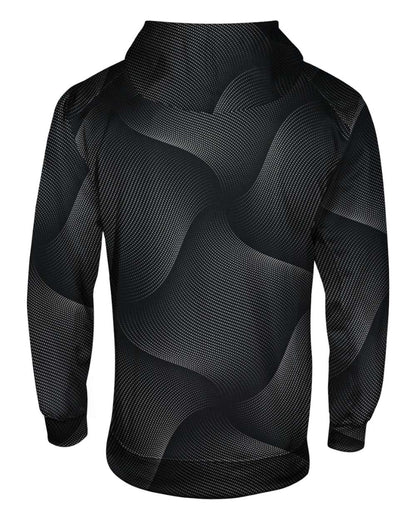 Badger Youth Warp Hooded Long Sleeve T-Shirt 2413 #color_Black