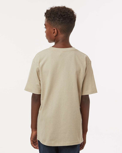 M&O Youth Gold Soft Touch T-Shirt 4850 #colormdl_Sand