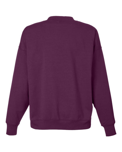 Glyder Women's Vintage Oversized Pullover Sweatshirt PDP6789 #color_Mulberry