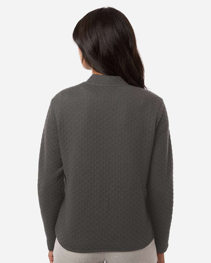 Devon & Jones Women's Berkeley Textured Full-Zip Jacket DG740W #colormdl_Graphite