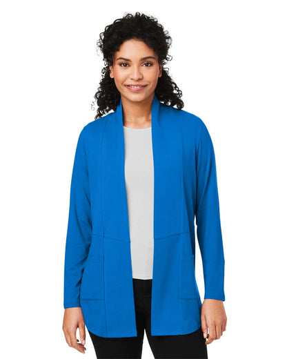 Devon & Jones Women's Raleigh Stretch Cardigan DP125W #colormdl_French Blue