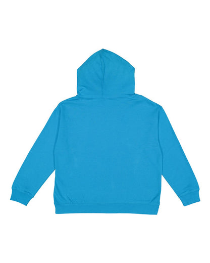 LAT Youth Fleece Hoodie Sweatshirt 2296 #color_Turquoise