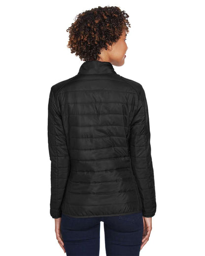 CORE365 Women's Prevail Packable Puffer Jacket CE700W #colormdl_Black
