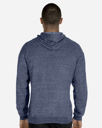 JERZEES Unisex Snow Heather French Terry Raglan Hooded Sweatshirt 90MR #colormdl_Navy