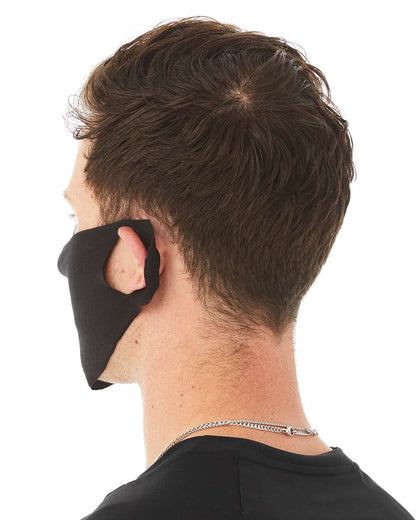 BELLA + CANVAS Lightweight Fabric Face Mask - CVC 52/48 Cotton/Poly ST323 #color_Black