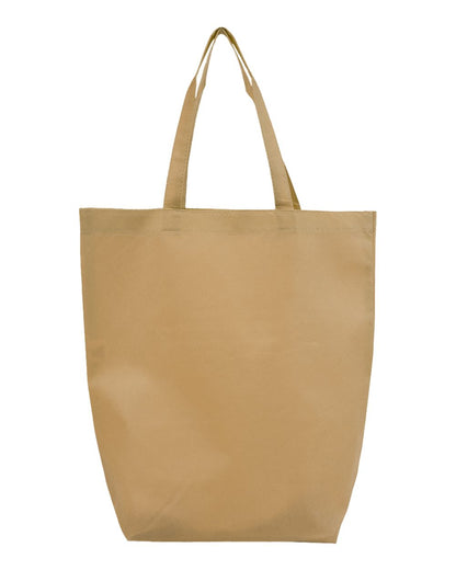 Q-Tees Non-Woven Gusset Bottom Tote Q1251 #color_Natural