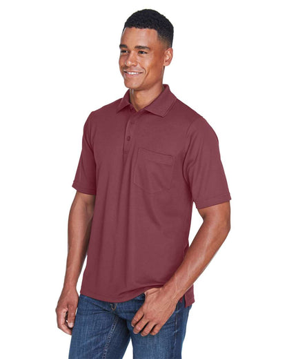CORE365 Men's Origin Performance Piqué Polo with Pocket 88181P #colormdl_Burgundy