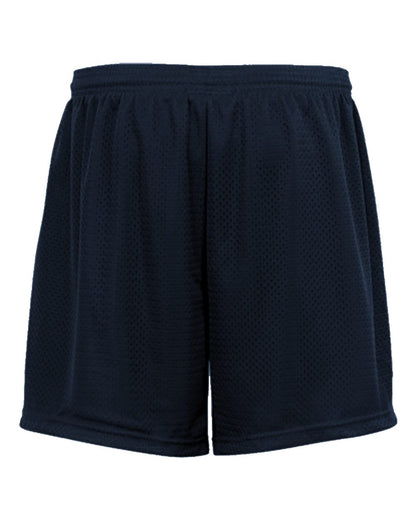 Badger Unisex Tricot Mesh 5" Shorts 7225 #color_Navy