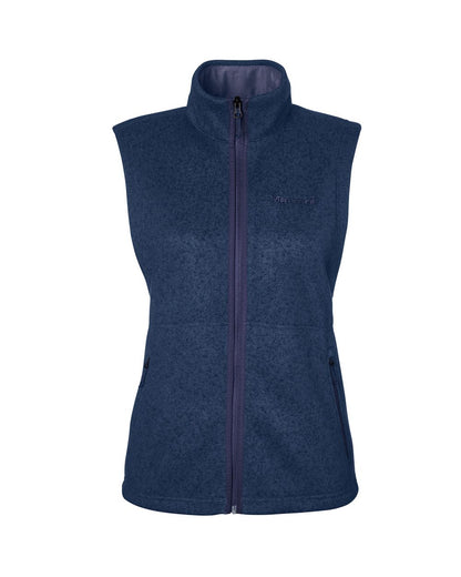 Marmot Women's Drop Line Fleece Vest M16251 #color_Arctic Navy Heather
