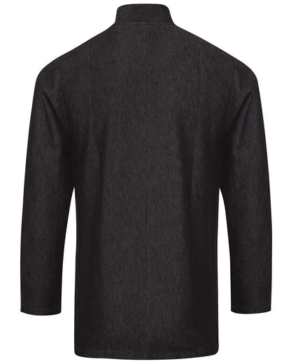 Artisan Collection by Reprime Unisex Denim Chef's Jacket RP660 #color_Black Denim