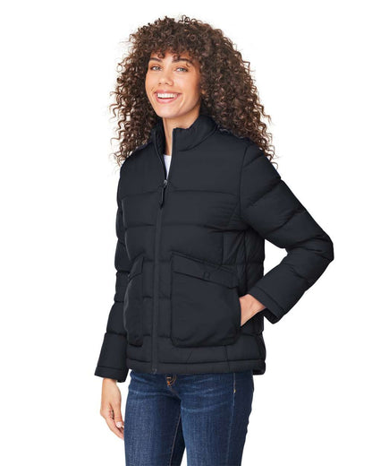 CORE365 Women's Inspire Puffer Jacket CE720W #colormdl_Black
