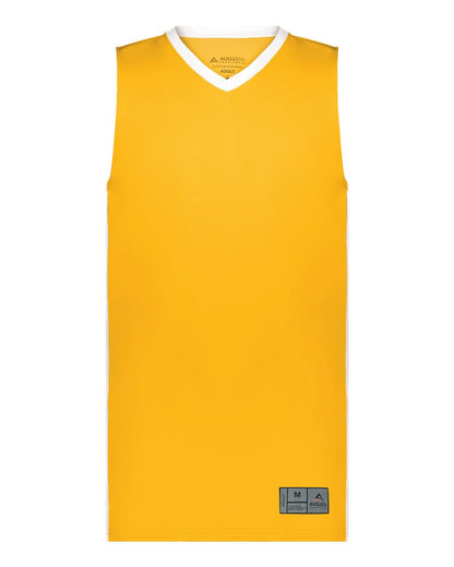 Augusta Sportswear Youth Match-Up Basketball Jersey 6887 #color_Gold/ White