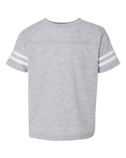 Rabbit Skins Toddler Football Fine Jersey Tee 3037 #color_Vintage Heather/ White