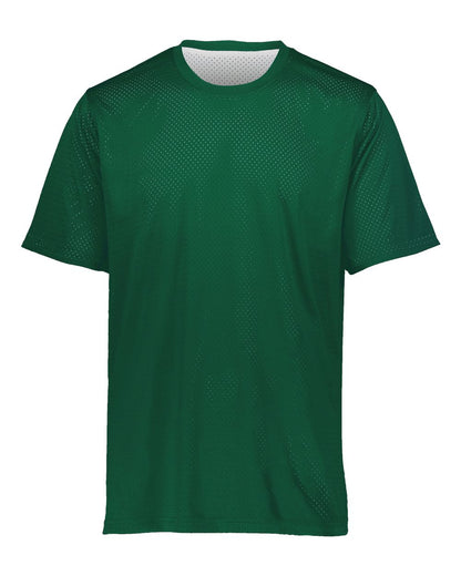 Augusta Sportswear Unisex Mesh Reversible Jersey 1602 #color_Dark Green/ White