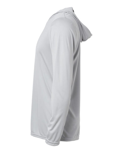 Holloway Men's Momentum Hooded Long Sleeve T-Shirt 222830 #color_Silver