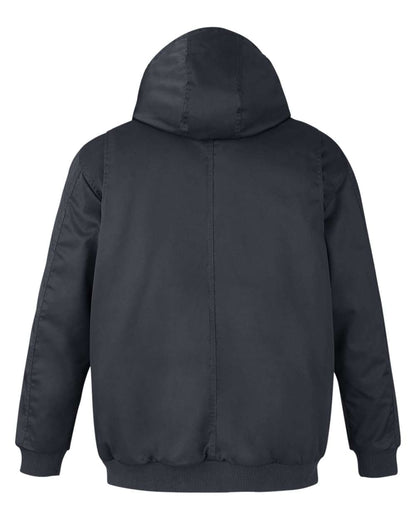 Harriton Unisex Tall ClimaBloc® Heavyweight Hooded Full-Zip Jacket M722T #color_Dark Charcoal