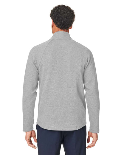 North End Men's Spirit Textured Full-Zip NE727 #colormdl_Platinum Heather
