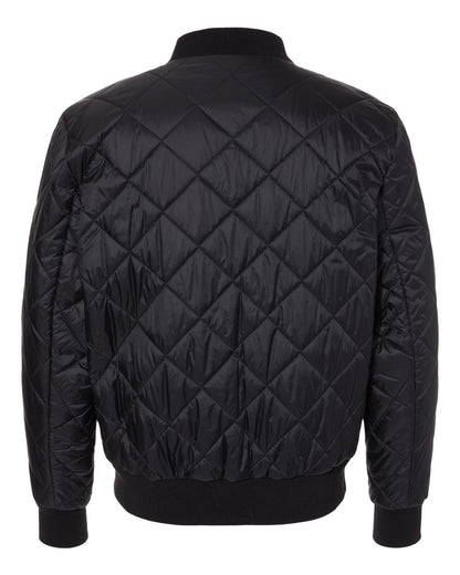 Weatherproof Men's HeatLast™ Quilted Packable Bomber 21752 #color_Black