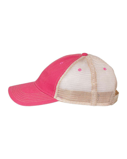 LEGACY Old Favorite Trucker Cap OFA #color_Dark Pink/ Khaki