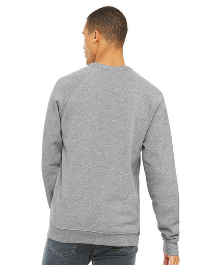 BELLA + CANVAS Unisex Sponge Fleece Raglan Crewneck Sweatshirt 3901 #colormdl_Athletic Heather