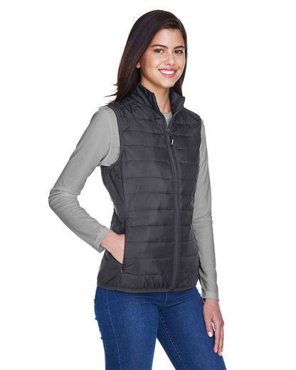 CORE365 Women's Prevail Packable Puffer Vest CE702W #colormdl_Carbon