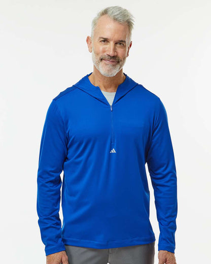 Adidas Lightweight Performance Quarter-Zip Hooded Pullover A596 #colormdl_Collegiate Royal