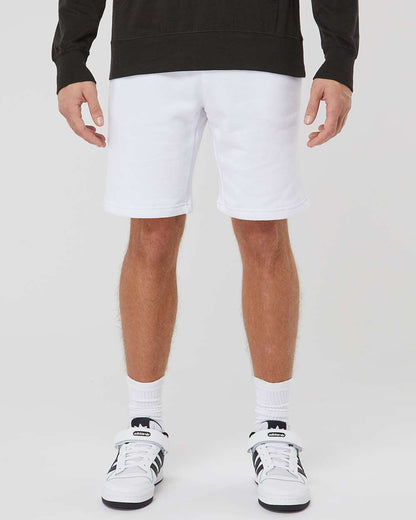 Independent Trading Co. Midweight Fleece Shorts IND20SRT #colormdl_White