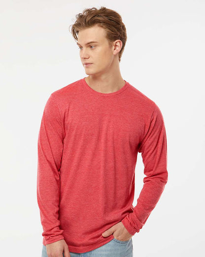 Tultex Poly-Rich Long Sleeve T-Shirt 242 #colormdl_Heather Red