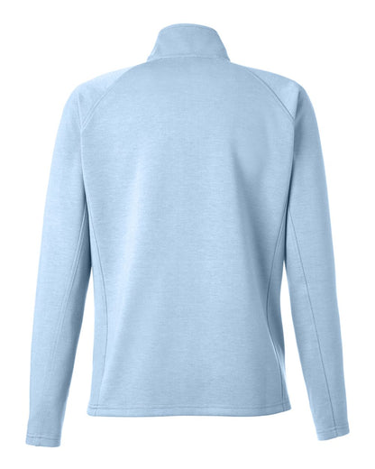 J. America Women's Apex Fleece Quarter-Zip Pullover 8754 #color_Ice Blue