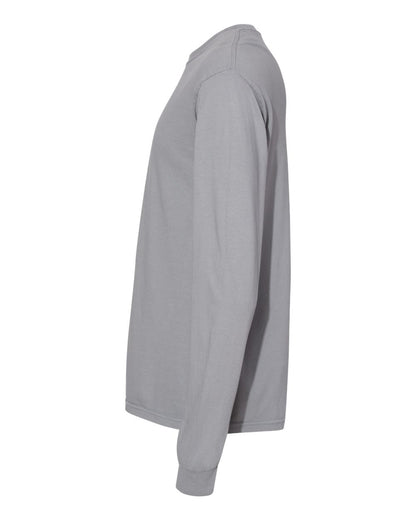 Comfort Colors Unisex Garment-Dyed Heavyweight Long Sleeve T-Shirt 6014 #color_Granite