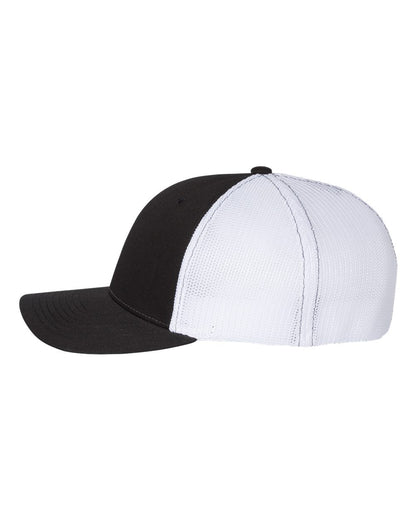 Richardson R-Flex Trucker Cap 110 #color_Black/ White