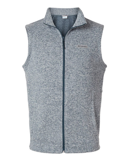 Columbia Men's Alto Pass™ Fleece Vest 209575 #color_Dark Mountain Heather