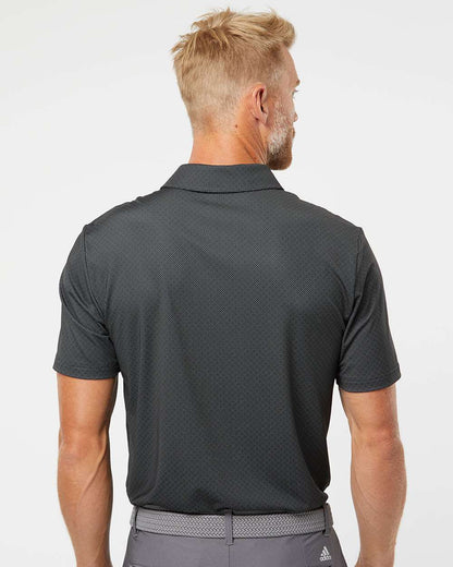 Adidas Men's Ultimate365 Diamond Dot Print Polo A498 #colormdl_Black/ White/ Grey Three