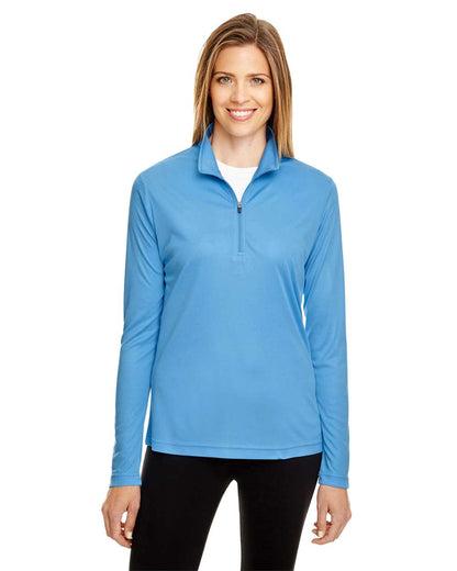 Team 365 Women's Zone Performance Quarter-Zip Pullover TT31W #colormdl_Sport Light Blue
