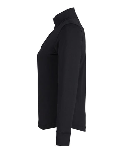 Under Armour Women's Playoff Quarter-Zip Pullover 1377332 #color_Black/ MT Silver