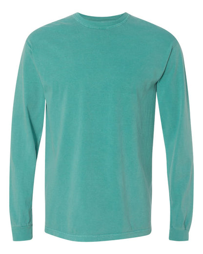 Comfort Colors Unisex Garment-Dyed Heavyweight Long Sleeve T-Shirt 6014 #color_Seafoam