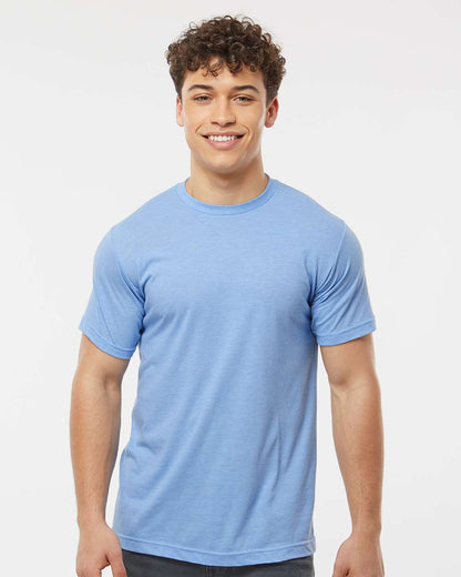 Tultex Poly-Rich T-Shirt 241 #colormdl_Heather Athletic Blue