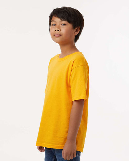 M&O Youth Gold Soft Touch T-Shirt 4850 #colormdl_Gold