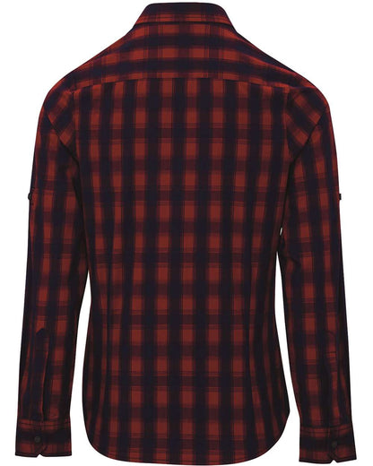 Artisan Collection by Reprime Women's Mulligan Check Cotton Dress Shirt RP350 #color_Red/ Navy