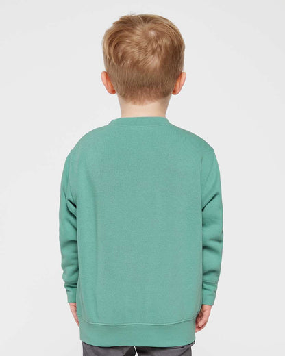 Rabbit Skins Toddler Fleece Crewneck Sweatshirt 3317 #colormdl_Saltwater