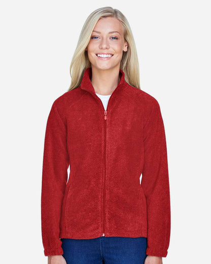 Harriton Women's Full-Zip Fleece M990W #colormdl_Red