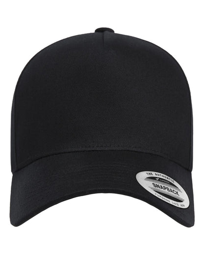 YP Classics Retro Cotton Blend Trucker Snapback Cap 5079 #color_Black
