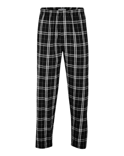 Boxercraft Harley Flannel Pants BM6624 #color_Black/ White