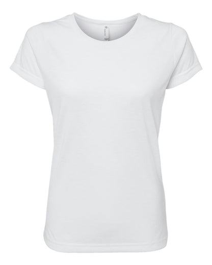 SubliVie Women's Polyester Sublimation Tee 1510 #color_White