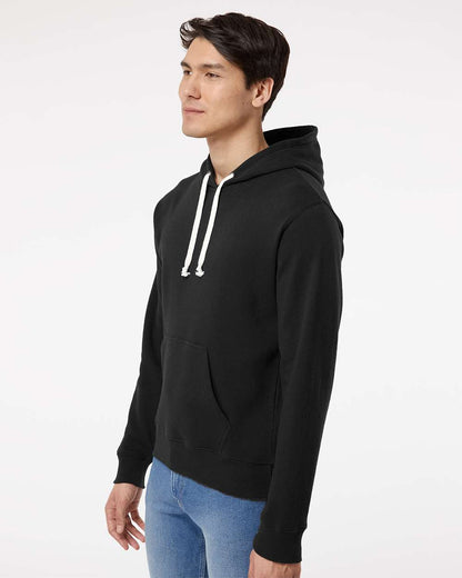 J. America Men's Triblend Fleece Hooded Sweatshirt 8871 #colormdl_Black Solid