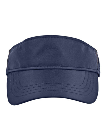 CORE365 Drive Performance Visor CE002 #color_Classic Navy Heather/ Carbon
