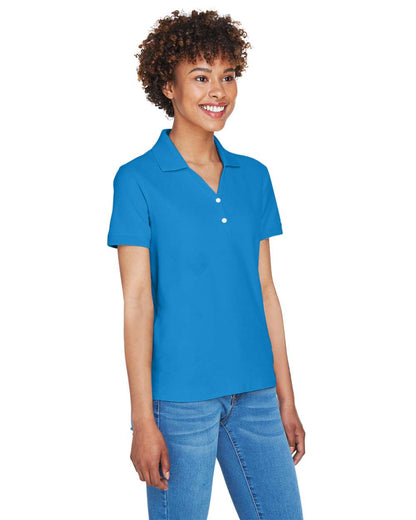 Devon & Jones Women's Pima Piqué Polo D100W #colormdl_French Blue